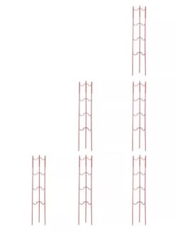 Stacking Tomato Ladders, Set Of 6 -Gardeners 40309 Red stacking tomato ladders set of 6 red tif