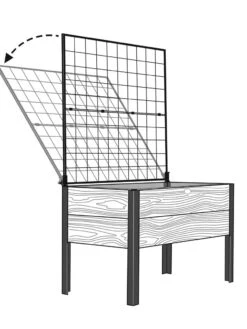 Space-Maker Pivoting Trellis, 4' -Gardeners 8590247 001 tif