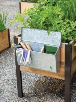 Gardeners 9 Galvanized Garden Tool Storage Box