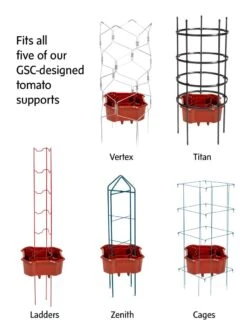 Deluxe Tomato Halos, Set Of 2 -Gardeners 8612045 support composite tif